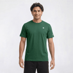 Mens Champion(R) Small Logo Tee